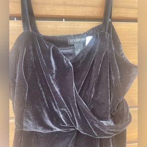 NWOT Lane Bryant Velvet Dress Detachable Straps Nice
